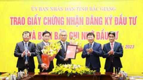 Bắc Giang đón hai dự án 760 triệu USD từ nhà đầu tư Trung Quốc và Singapore