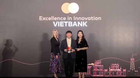 Vietbank được tổ chức thẻ quốc tế Mastercard vinh danh