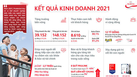 Prudential Việt Nam: Lợi nhuận kinh doanh bảo hiểm lao dốc, giảm gần 90%