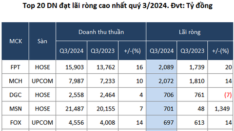 Hé lộ bức tranh lãi lỗ doanh nghiệp trên sàn trong quý 3