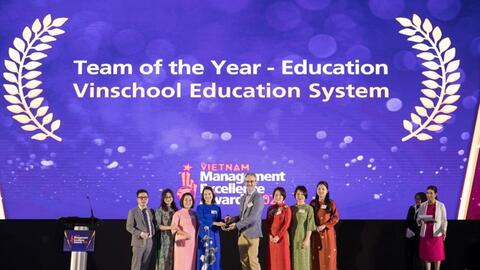 Vinschool nhận thêm giải thưởng quốc tế danh giá “Đội ngũ lãnh đạo xuất sắc”