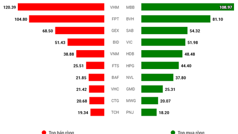 Thị trường lặng sóng trước kỳ nghỉ lễ, VN-Index mất điểm vì VHM