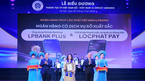 LPBank lập "cú đúp" giải thưởng tại Vietnam I4 Impact Awards 2026