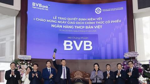 BVBank chính thức đưa cổ phiếu BVB lên niêm yết trên  HoSE