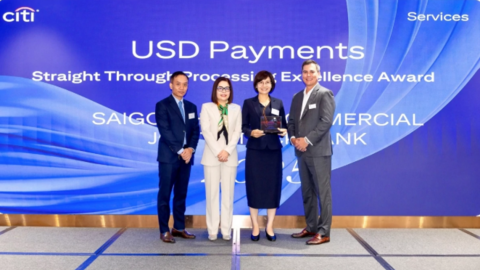 SHB nhận Giải thưởng Chất lượng thanh toán quốc tế xuất sắc (STP Award) từ Citibank