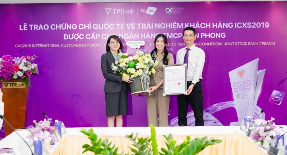 TPBank trở thành ngân hàng đầu tiên tại Việt Nam chinh phục chứng chỉ Trải nghiệm khách hàng quốc tế