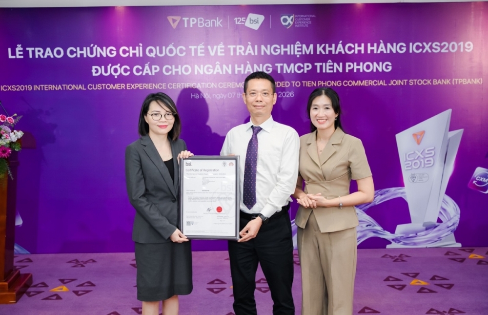 TPBank chính thức trở thành ngân hàng đầu tiên tại Việt Nam chinh phục được chứng chỉ Trải nghiệm khách hàng quốc tế