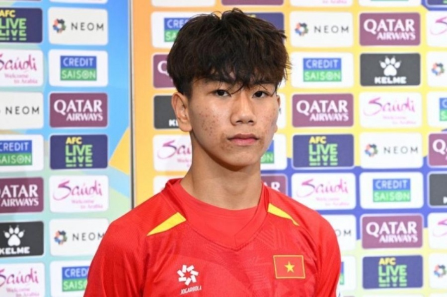 Tiền vệ Chu Ngọc Nguyễn Lực của U17 Việt Nam. Ảnh: VFF