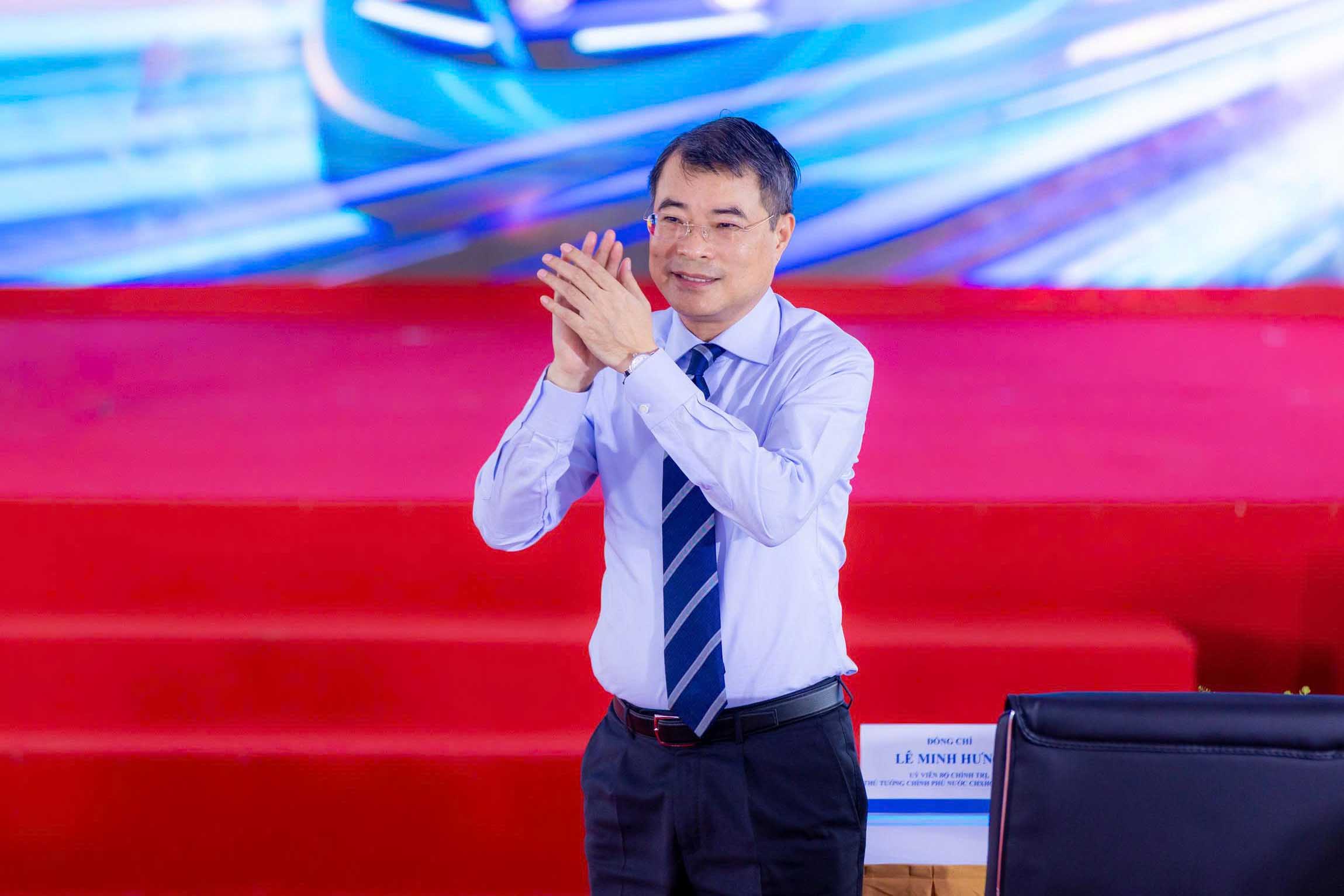 Thủ tướng Chính phủ Lê Minh Hưng tham dự lễ khởi công. Ảnh: Hiếu Anh
