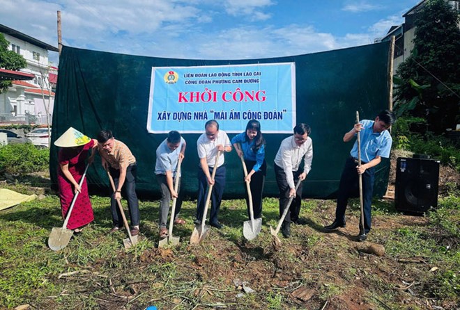 Khởi công “Mái ấm Công đoàn” cho đoàn viên khó khăn tại Lào Cai
