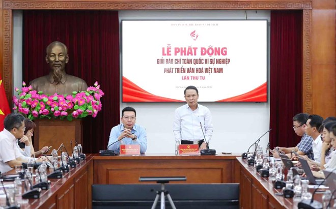 Phát động Giải Báo chí toàn quốc “Vì sự nghiệp phát triển Văn hóa Việt Nam” lần thứ IV