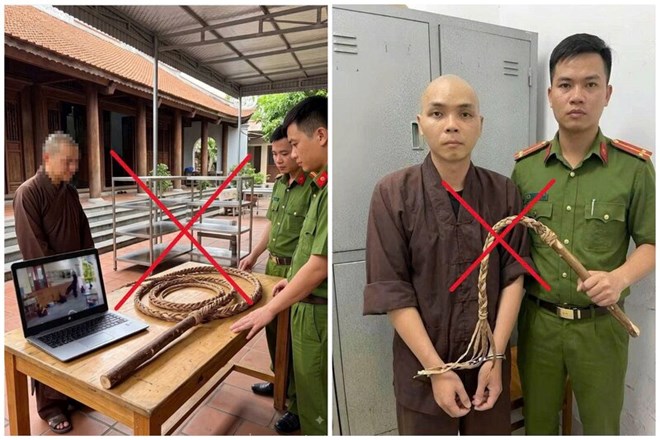 Công an làm việc với người dùng AI tạo ảnh sai sự thật vụ chùa Bầu