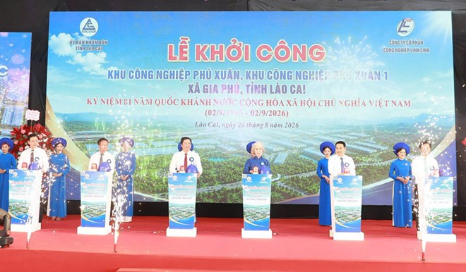Lào Cai khởi công hai khu công nghiệp gần 5.500 tỉ đồng