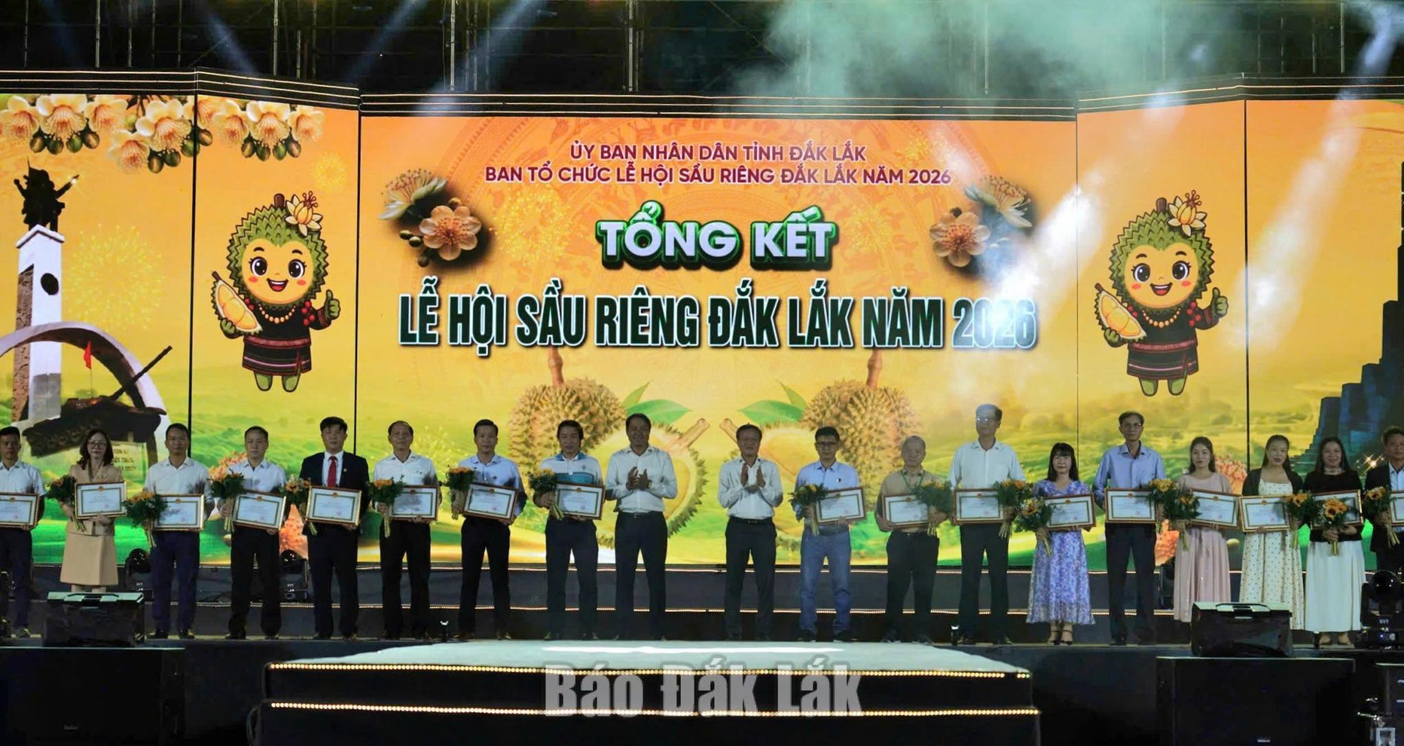 Lễ hội sầu riêng Đắk Lắk năm 2026: Thành công rực rỡ, khẳng định vị thế nông sản Việt