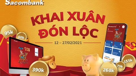 Đón lộc đầu năm với Sacombank