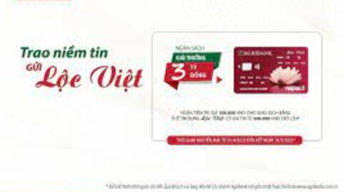 Agribank triển khai ưu đãi khi sử dụng thẻ Lộc Việt, tổng giá trị giải thưởng gần 3 tỷ đồng