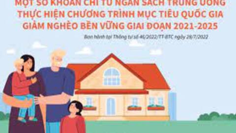 Một số nội dung chi từ ngân sách Trung ương cho giảm nghèo bền vững