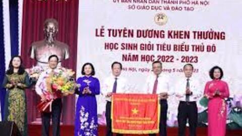 Tuyên dương, khen thưởng hơn 700 học sinh tiêu biểu Thủ đô năm học 2022 - 2023