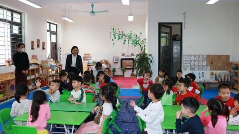 Phụ huynh phấn khởi vì trẻ mầm non được miễn học phí