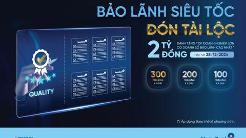 Mừng khách hàng Bảo lãnh thứ 8.000, VietinBank tặng 2 tỷ đồng