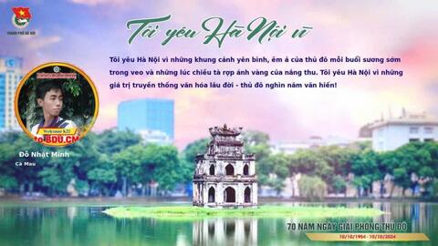 Muôn màu tình yêu Thủ đô qua trào lưu "Tôi yêu Hà Nội vì..."