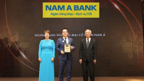 Nam A Bank – Top 50 Công ty kinh doanh hiệu quả nhất Việt Nam năm 2024