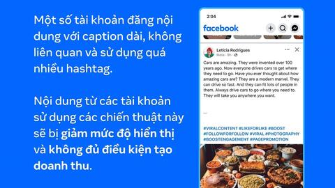 Meta siết chặt quản lý nội dung spam