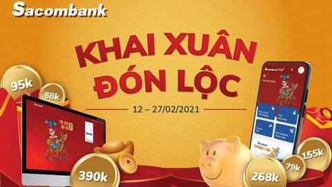Đón lộc đầu năm với Sacombank