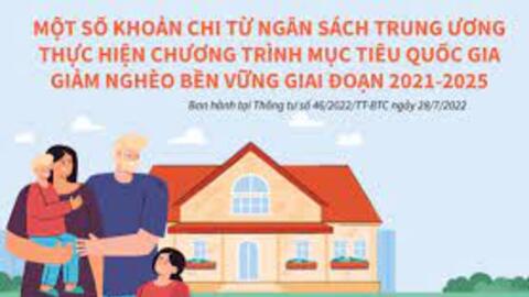 Một số nội dung chi từ ngân sách Trung ương cho giảm nghèo bền vững