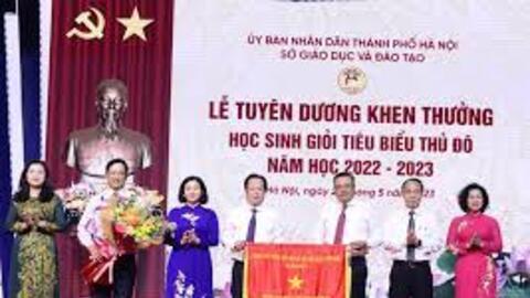 Tuyên dương, khen thưởng hơn 700 học sinh tiêu biểu Thủ đô năm học 2022 - 2023