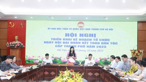 Hà Nội tổ chức Ngày hội Đại đoàn kết cấp thành phố