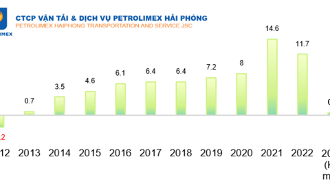 Một doanh nghiệp vận tải đường thủy muốn điều chỉnh giảm 95% kế hoạch lợi nhuận, mức thấp nhất 11 năm 