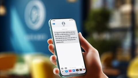 ACB khuyến khích khách hàng nhận thông báo miễn phí qua ngân hàng số