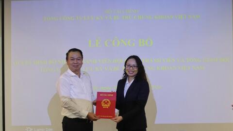 Vụ trưởng Ủy ban Chứng khoán được bổ nhiệm làm Tổng Giám đốc VSDC 