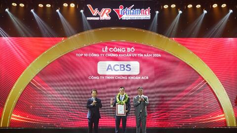 ACBS xuất hiện trong danh sách Top 10 Công ty uy tín ngành Tài chính năm 2024