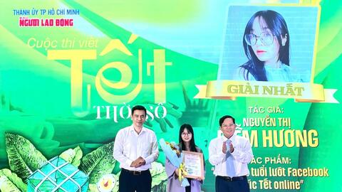 Trao giải cuộc thi viết "Tết thời số" năm 2025