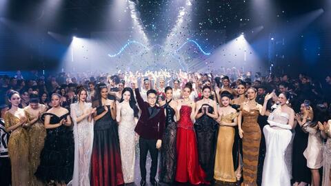 Dàn Hoa, Á hậu trình diễn bộ sưu tập mới của Nguyễn Minh Tuấn