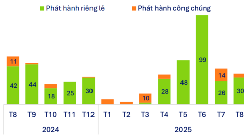 Trái phiếu ngân hàng chiếm 73% huy động vốn toàn thị trường