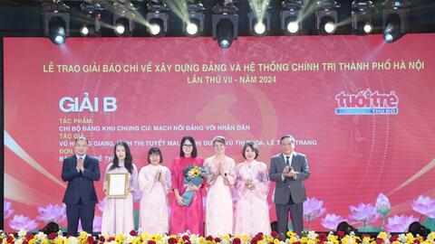 Tổ chức Lễ trao Giải báo chí về xây dựng Đảng TP Hà Nội lần thứ VIII - năm 2025