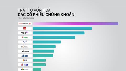 Những cổ phiếu nào đang dẫn dắt nhóm Chứng khoán?