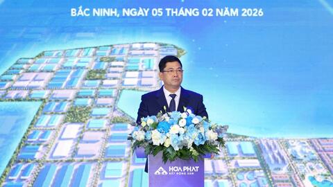 Hòa Phát khởi công dự án Khu công nghiệp Đồng Phúc quy mô hơn 3.700 tỷ đồng tại Bắc Ninh