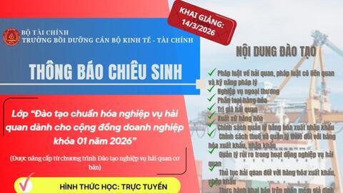 Đào tạo chuẩn hóa nghiệp vụ hải quan cho cộng đồng doanh nghiệp