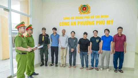 Khởi tố 7 đối tượng gây rối trật tự công cộng