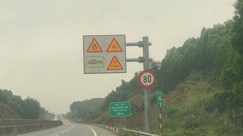 Điều chỉnh tốc độ tối đa lưu thông trên cao tốc Cam Lộ - La Sơn