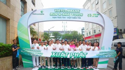 Vietcombank phát động Giải chạy “Vietcombank Run & Share 2026: Vạn trái tim - Một niềm tin”