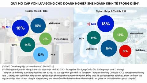 MB vươn Top 1 cho vay SME ở hai ngành “khát vốn”