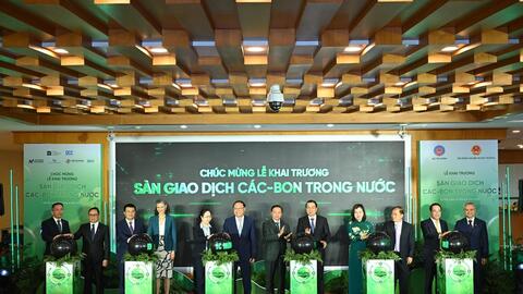Khai trương sàn giao dịch các-bon trong nước đánh dấu bước phát triển mới của thị trường tài chính Việt Nam