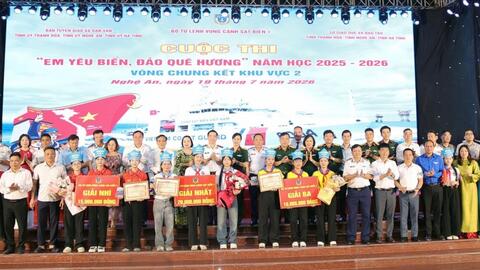 Thanh Hóa giành giải Nhất Chung kết khu vực 2 Cuộc thi “Em yêu biển, đảo quê hương”