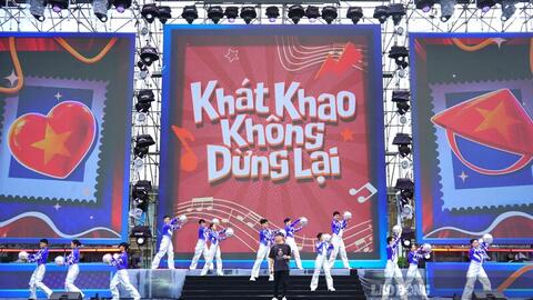 Tổng duyệt chương trình Công nhân Việt Nam nói không với ma túy tại Hải Phòng