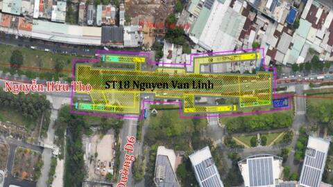 Metro số 4 TPHCM có 2 ga ngầm dưới đường Nguyễn Hữu Thọ qua phường Tân Hưng